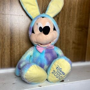 Disney Mickey Mouse Bunny Plush - Blue, Purple, and Yellow